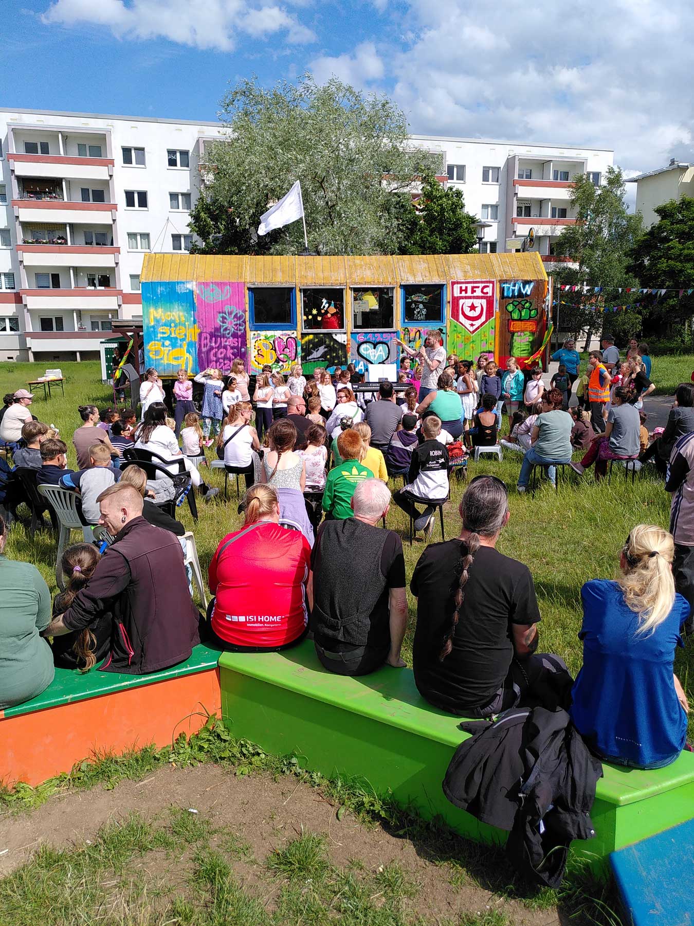 Bauwagen Silberhöhe Kindertagsfest